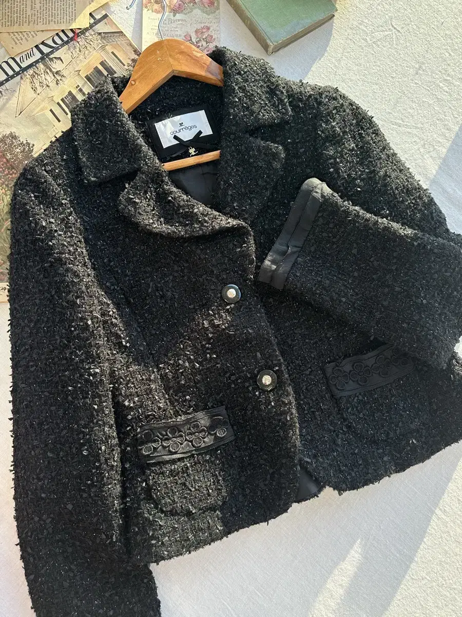 빈티지 쿠레쥬 꾸레쥬 트위드 자켓 Courreges tweed jacke